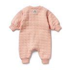 Wilson & Frenchy - Pretty Pink Organic Quilted Growsuit