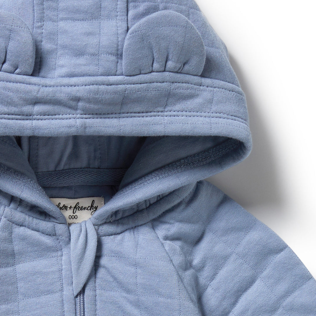 Wilson & Frenchy - Sky Blue Organic Quilted Jacket