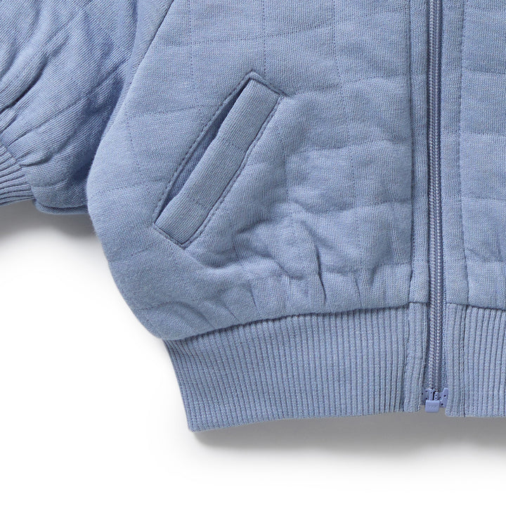 Wilson & Frenchy - Sky Blue Organic Quilted Jacket