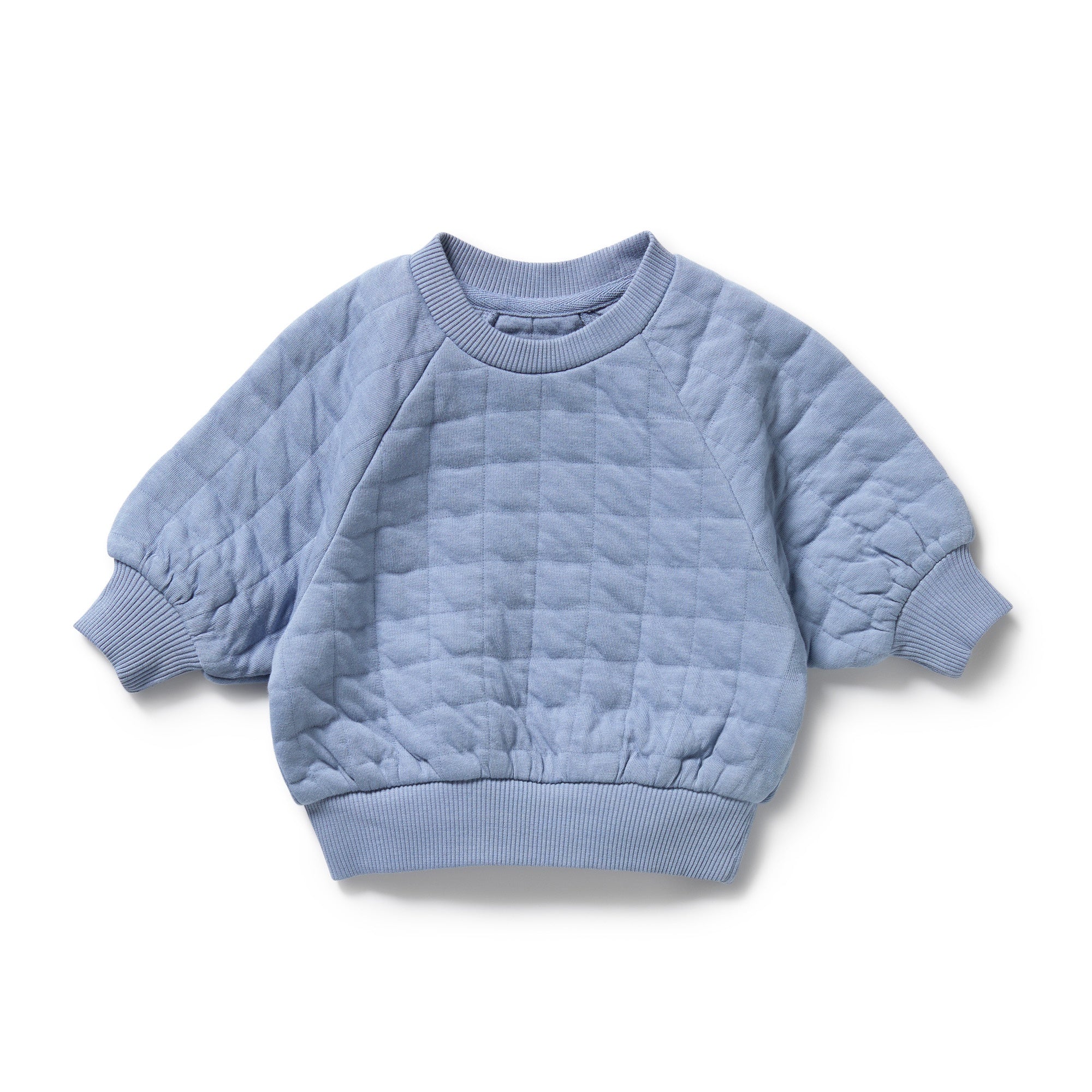 Wilson & Frenchy - Sky Blue Organic Quilted Sweat