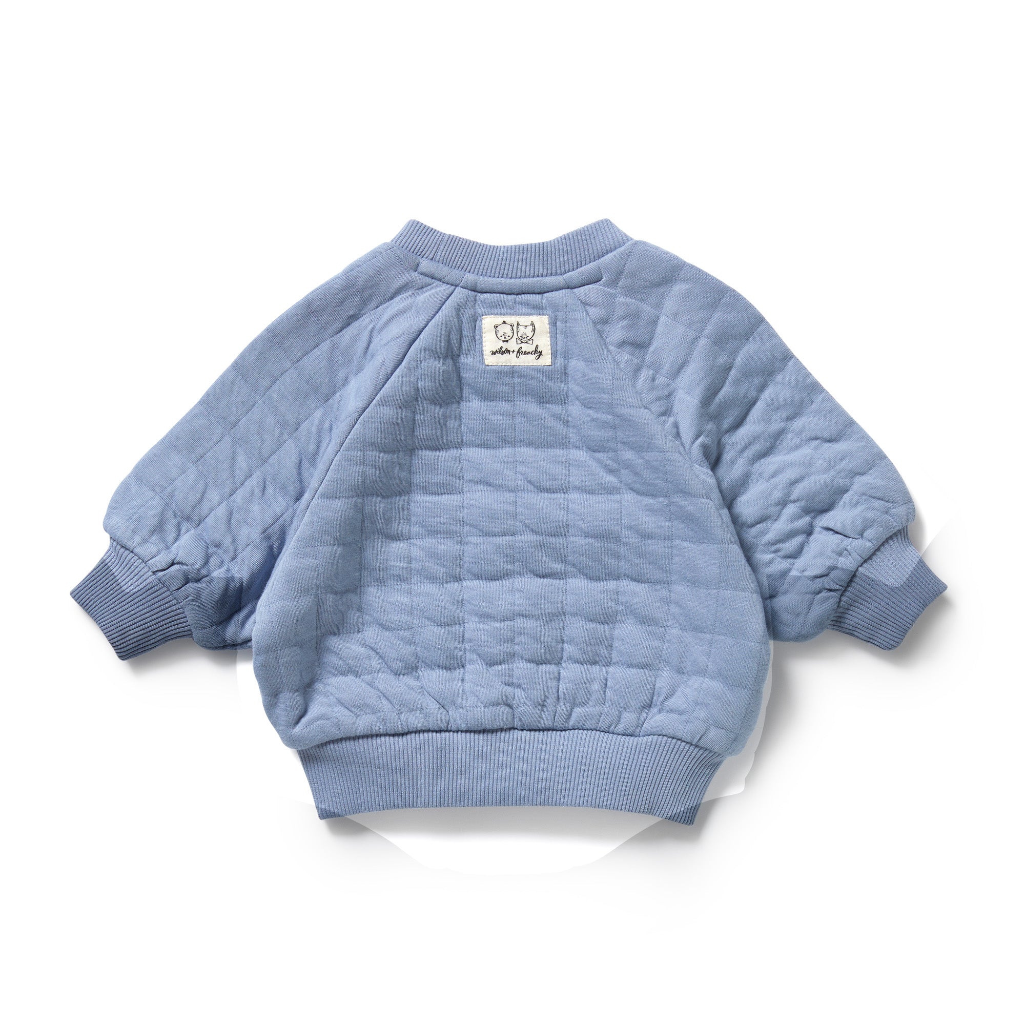 Wilson & Frenchy - Sky Blue Organic Quilted Sweat