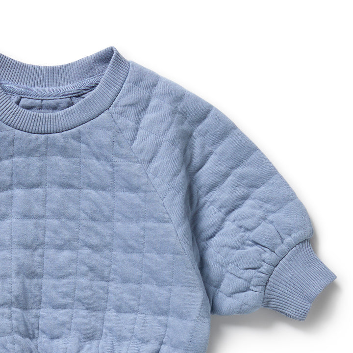 Wilson & Frenchy - Sky Blue Organic Quilted Sweat