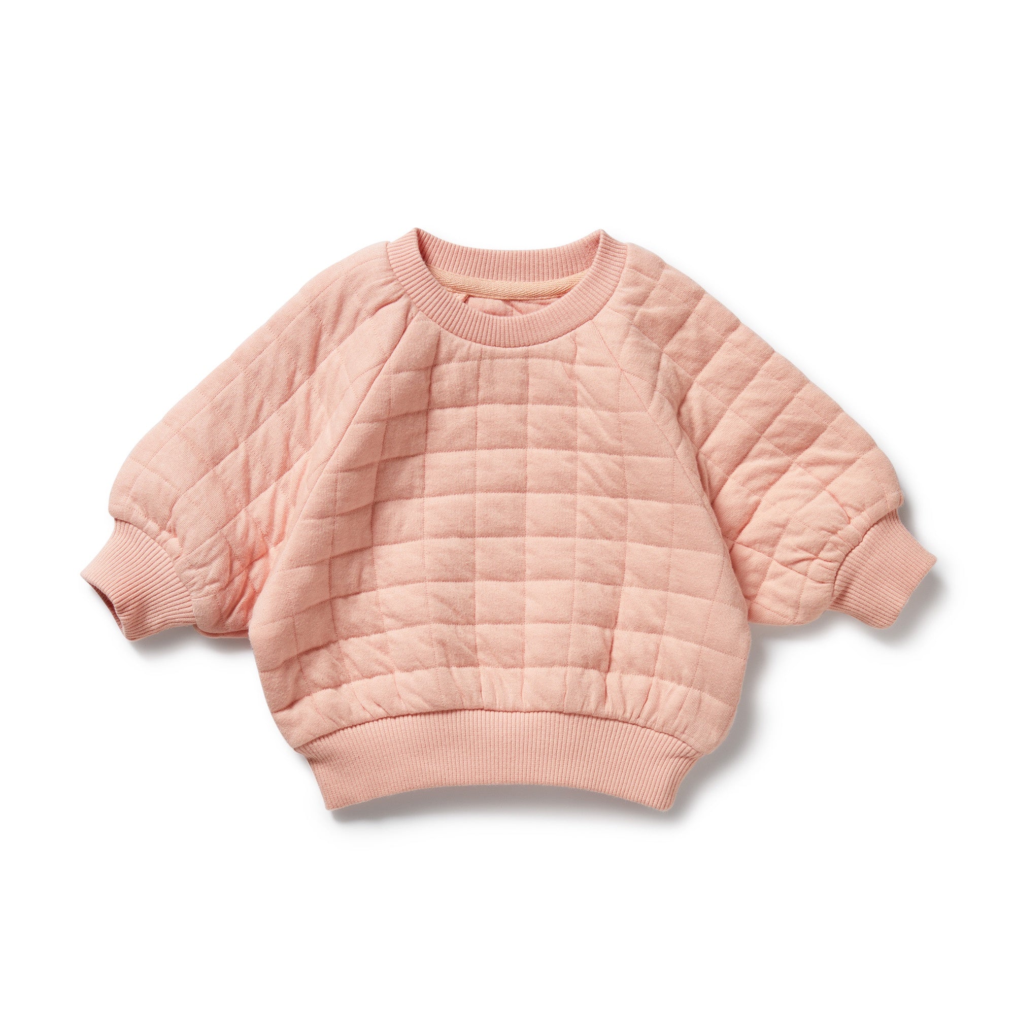 Wilson & Frenchy - Pretty Pink Organic Quilted Sweat