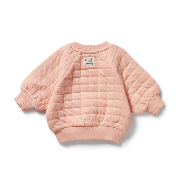 Wilson & Frenchy - Pretty Pink Organic Quilted Sweat