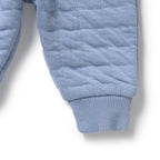 Wilson & Frenchy - Sky Blue Organic Quilted Sweat Pant