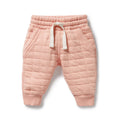 Pretty Pink Organic Quilted Sweat Pant