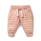 Wilson & Frenchy - Pretty Pink Organic Quilted Sweat Pant
