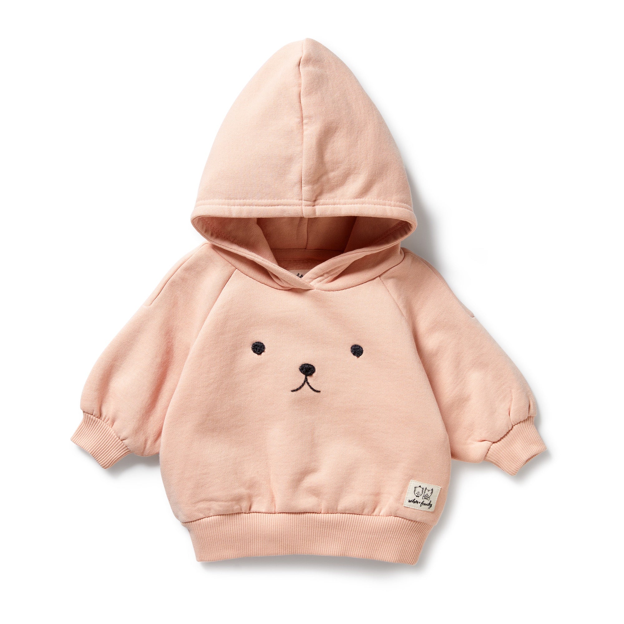 Wilson & Frenchy - Blush Pink Organic Terry Hooded Sweat
