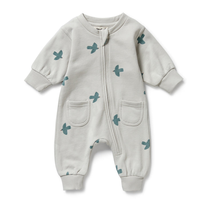 Wilson & Frenchy - Little Sparrow Organic Terry Growsuit