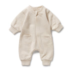 Organic Terry Growsuit - Oatmeal