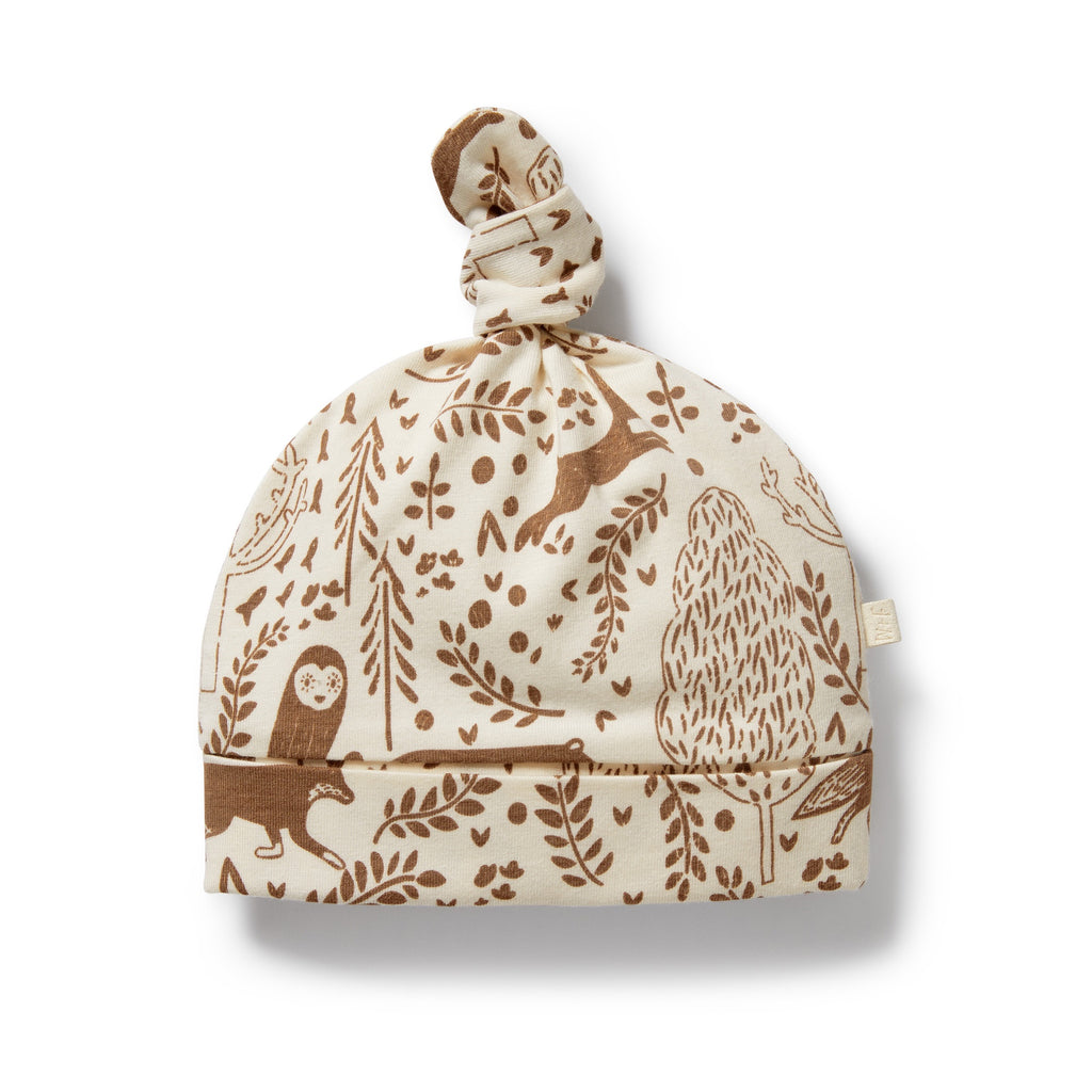Winter Forest Organic Knot Hat