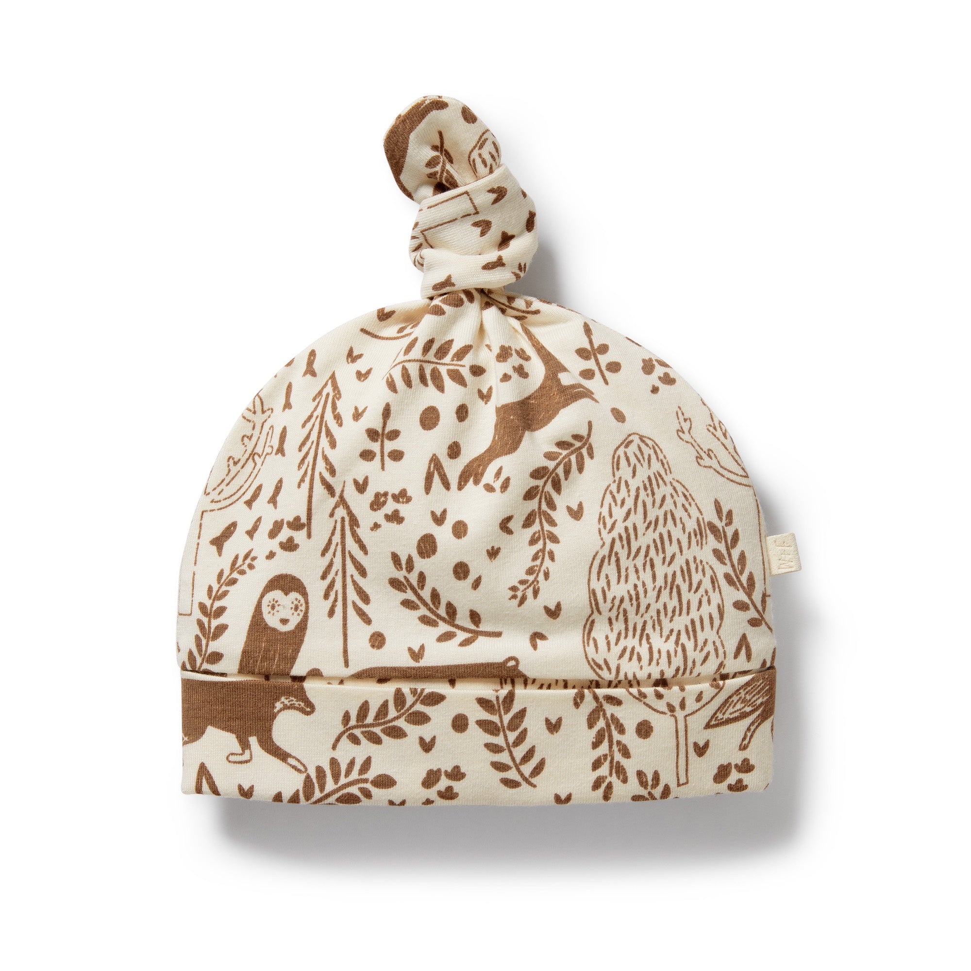Winter Forest Organic Knot Hat