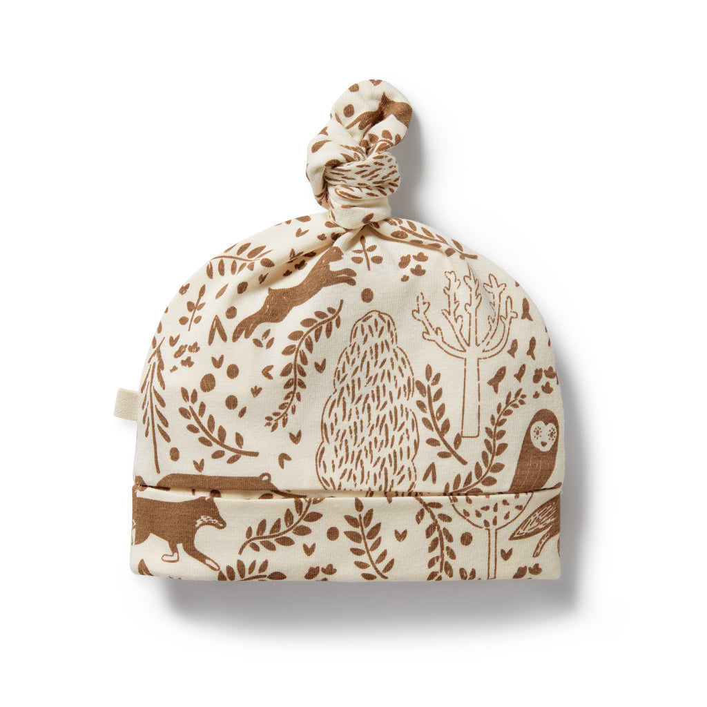 Winter Forest Organic Knot Hat