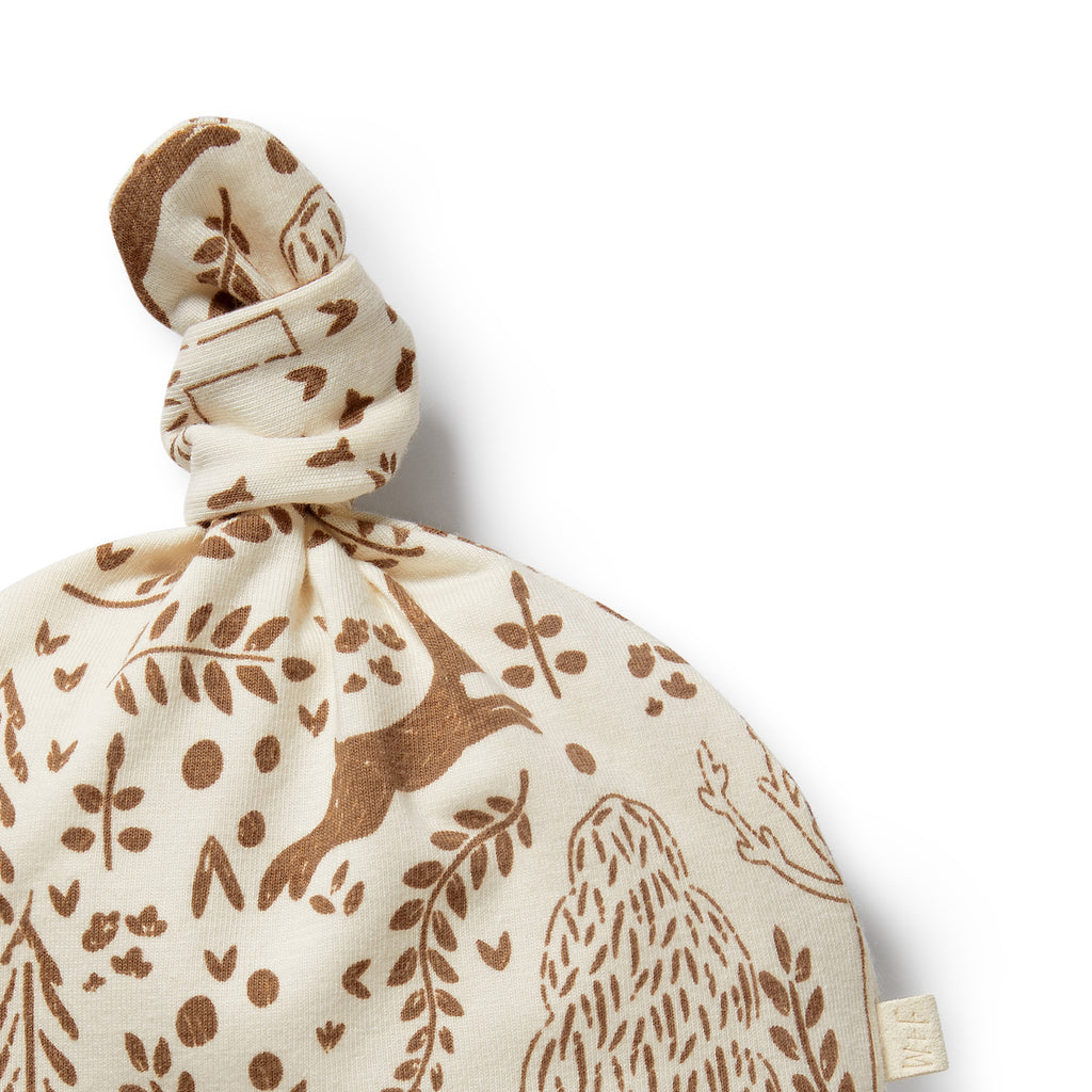 Winter Forest Organic Knot Hat