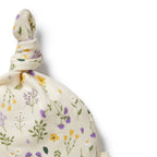 Bella Floral Organic Knot Hat