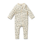 Wilson & Frenchy - Twilight Leaf Organic Zipsuit with Feet