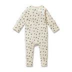 Wilson & Frenchy - Twilight Leaf Organic Zipsuit with Feet