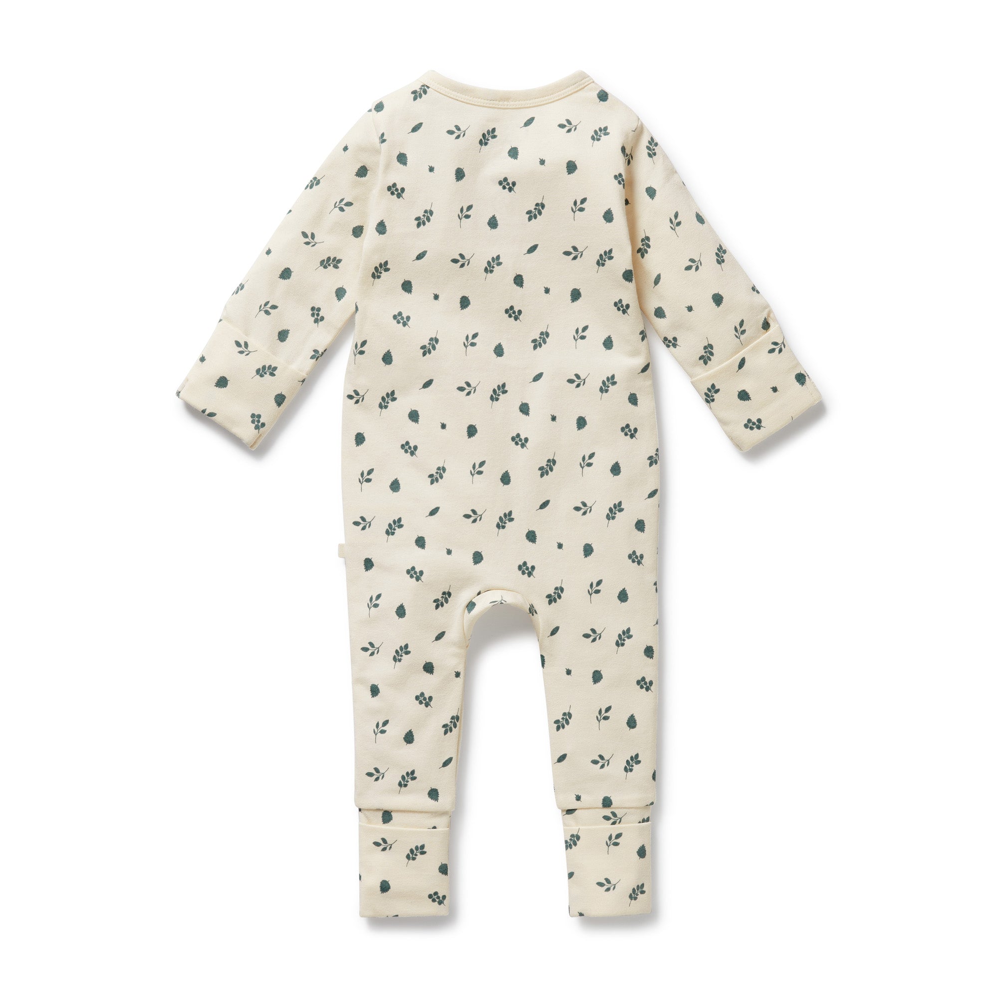Wilson & Frenchy - Twilight Leaf Organic Zipsuit with Feet
