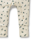 Wilson & Frenchy - Twilight Leaf Organic Zipsuit with Feet