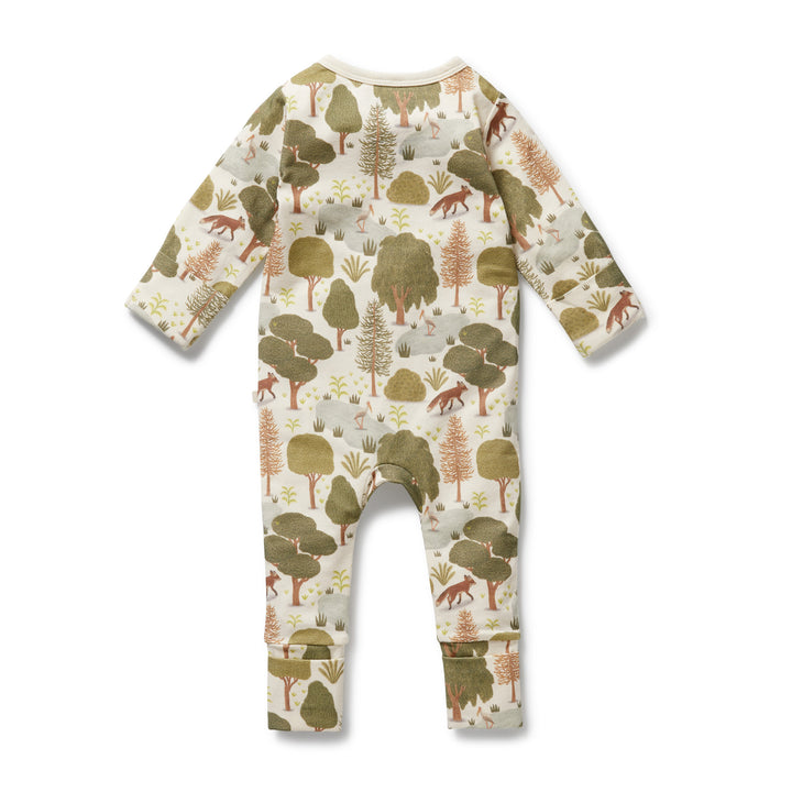Wilson & Frenchy - Little Trees Organic Zipsuit with Feet