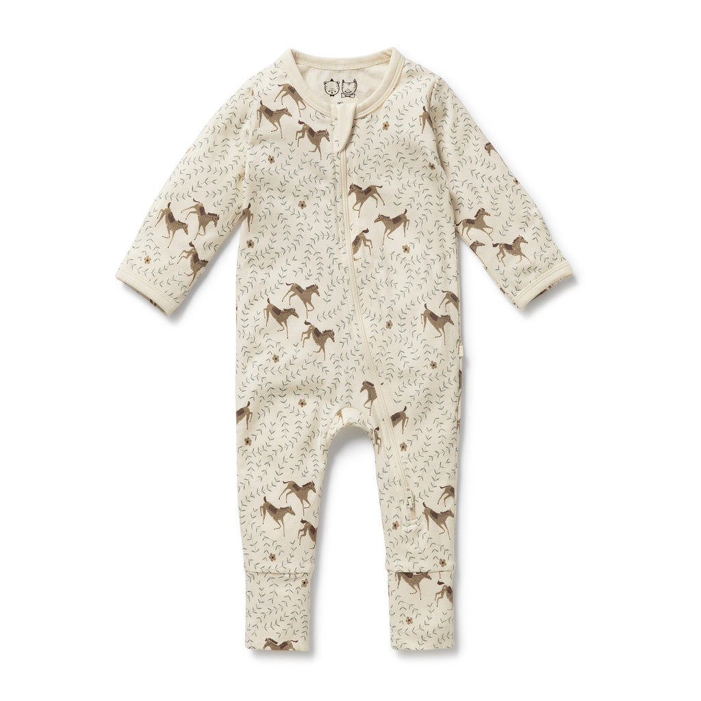 Wilson & Frenchy - Trixie Horse Organic Zipsuit with Feet