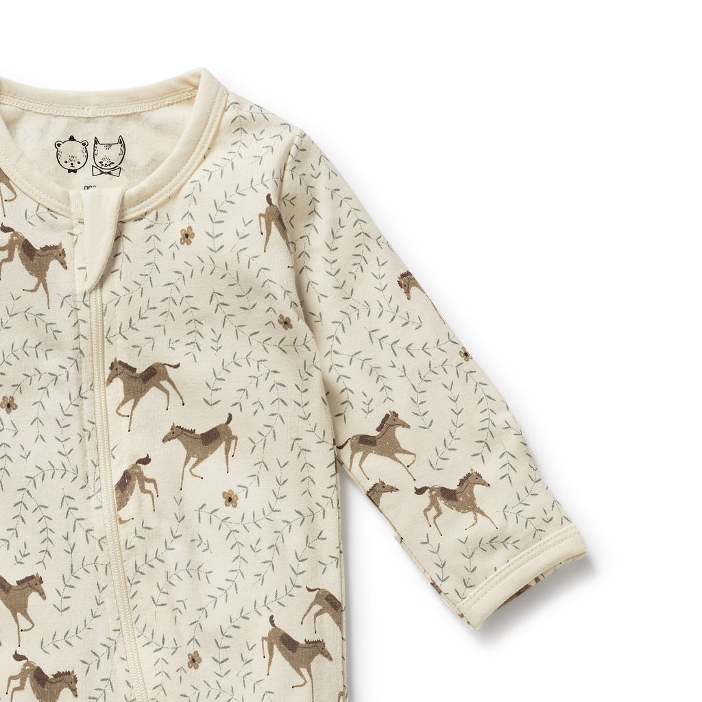 Wilson & Frenchy - Trixie Horse Organic Zipsuit with Feet