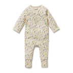 Bella Floral Organic Zipsuit with Feet