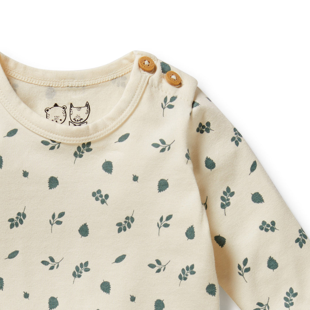 Wilson & Frenchy - Twilight Leaf Organic Bodysuit
