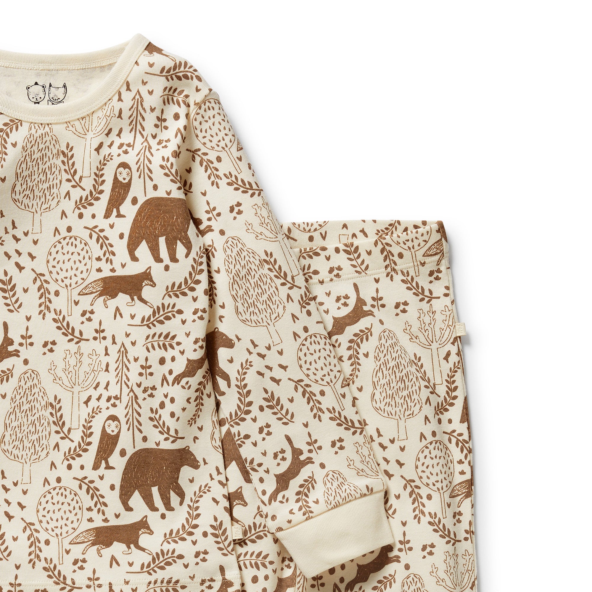 Wilson & Frenchy - Winter Forest Organic Long Sleeved Pyjamas
