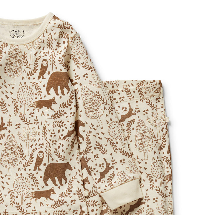 Wilson & Frenchy - Winter Forest Organic Long Sleeved Pyjamas