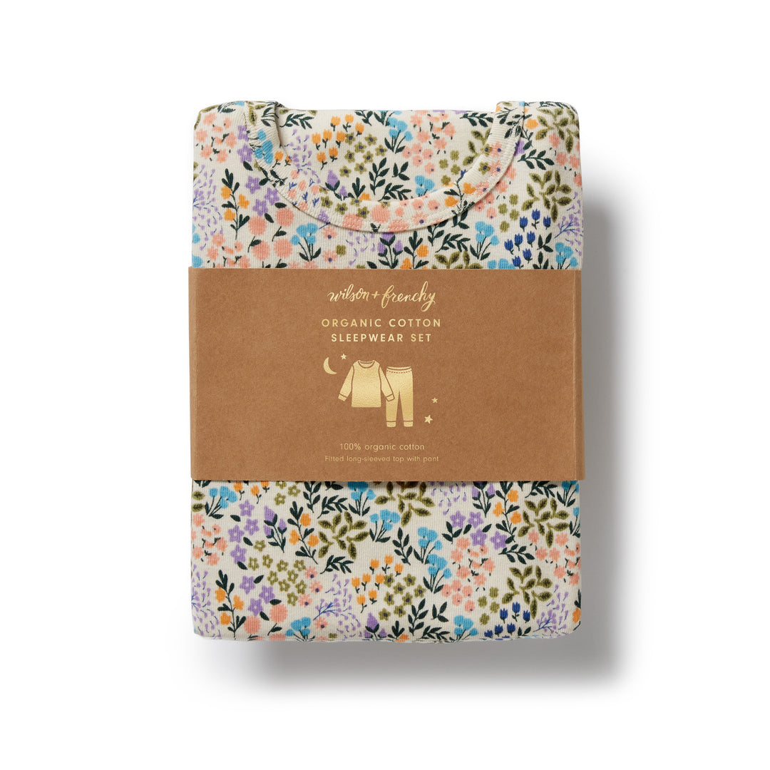 Wilson & Frenchy - Tiny Bloom Organic Long Sleeved Pyjamas