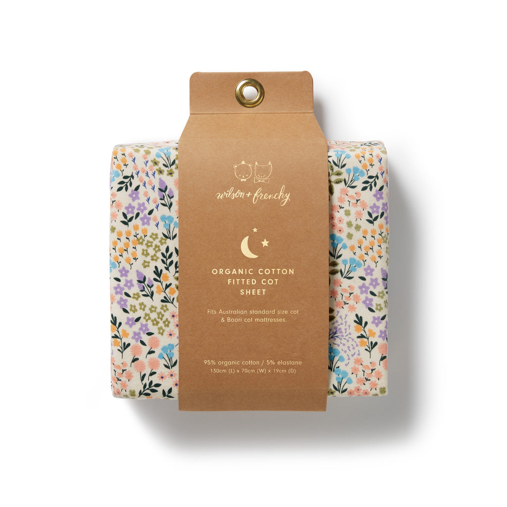 Wilson & Frenchy - Tiny Bloom Organic Cot Sheet