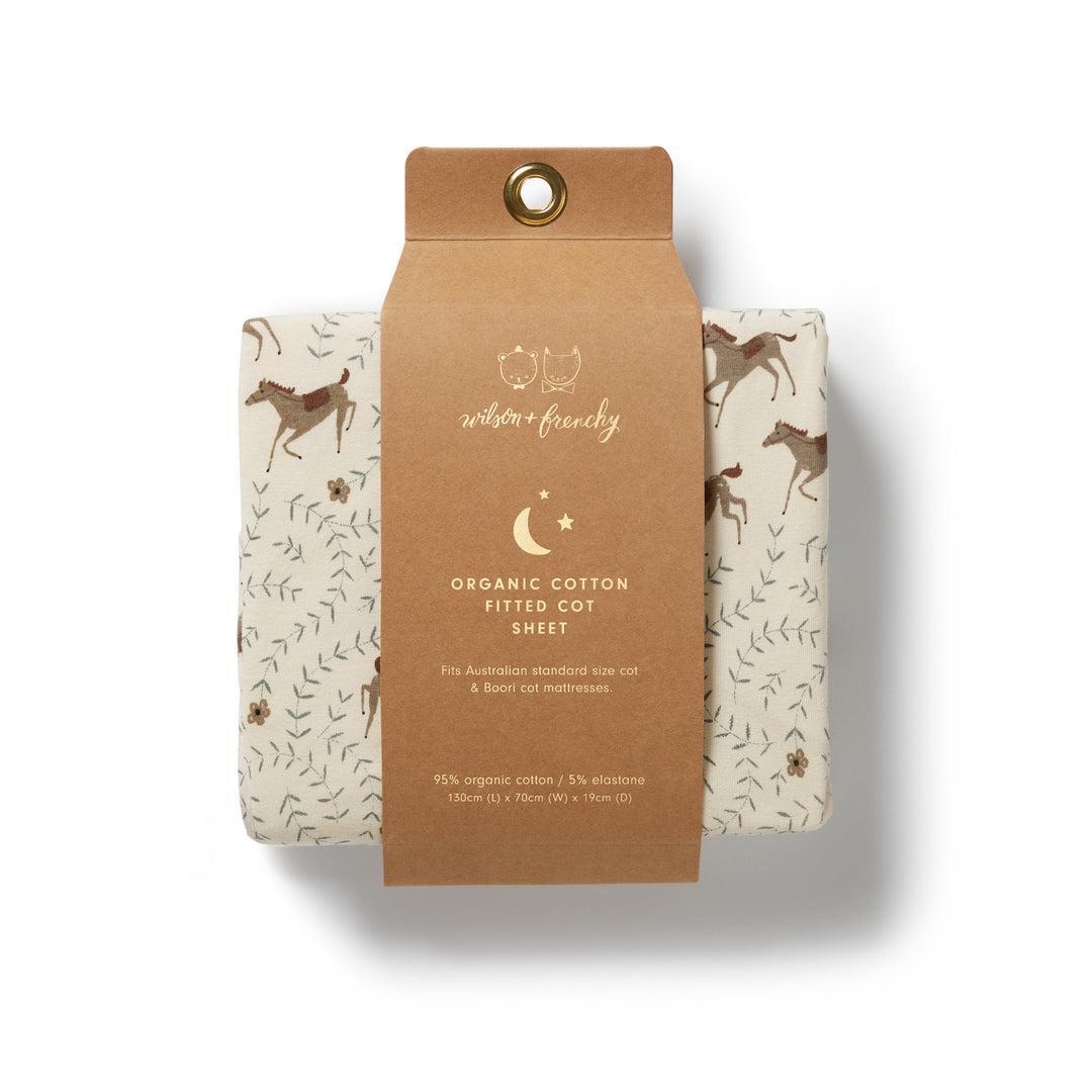 Wilson & Frenchy - Trixie Horse Organic Cot Sheet