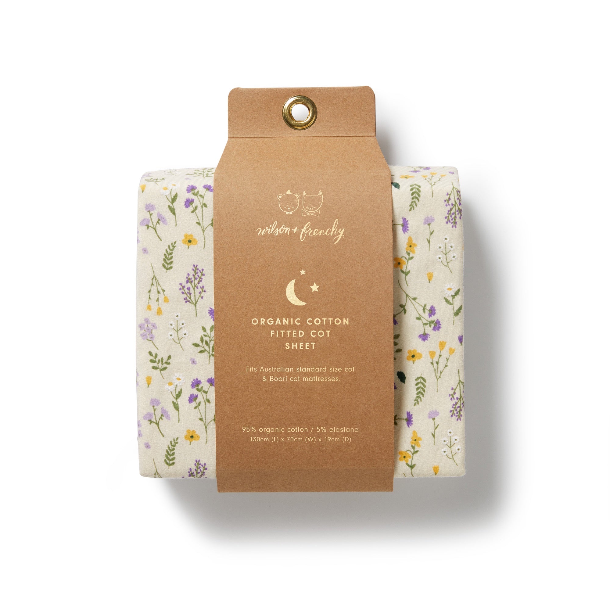 Wilson & Frenchy - Bella Floral Organic Bassinet Sheet