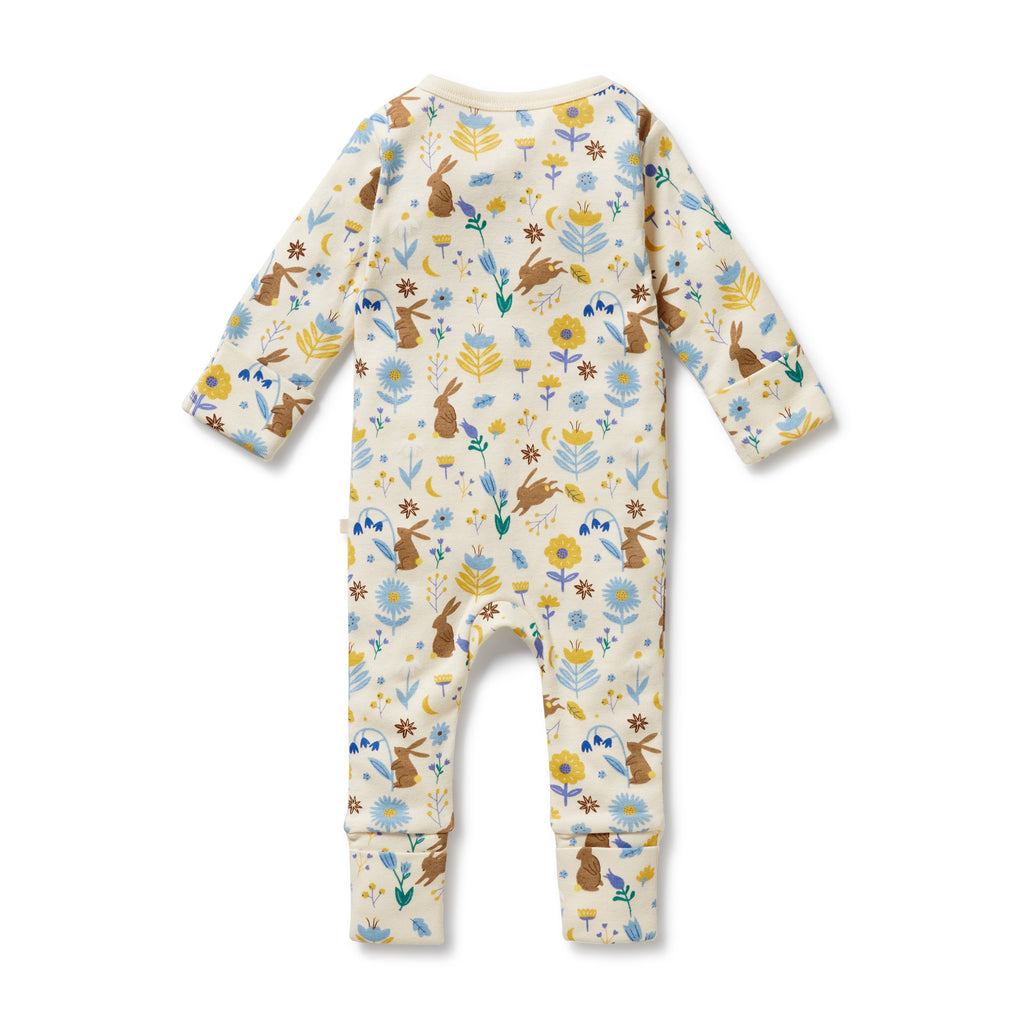 Wilson & Frenchy - Daisy Mae Organic Zipsuit With Feet