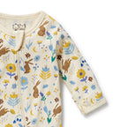 Wilson & Frenchy - Daisy Mae Organic Zipsuit With Feet