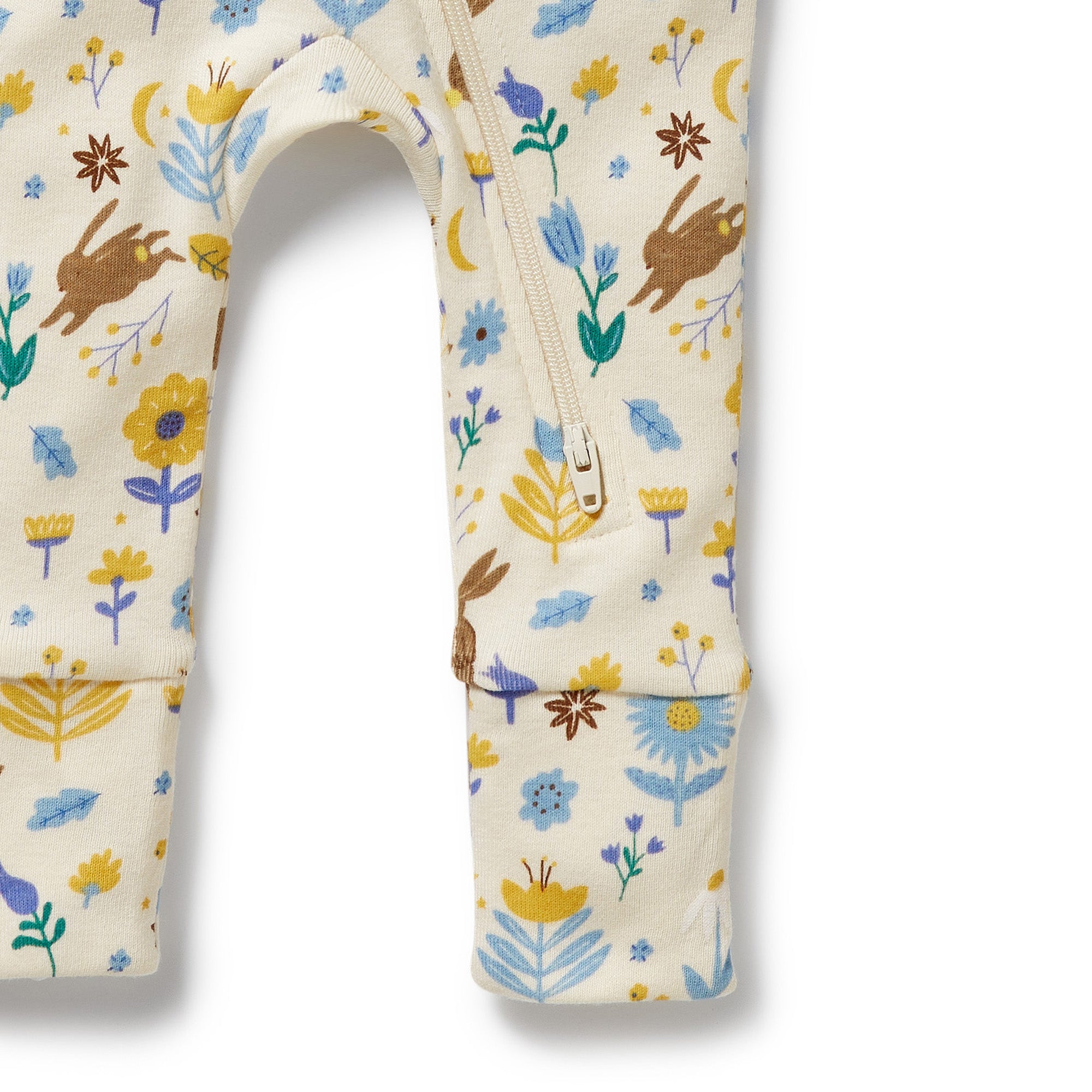 Wilson & Frenchy - Daisy Mae Organic Zipsuit With Feet