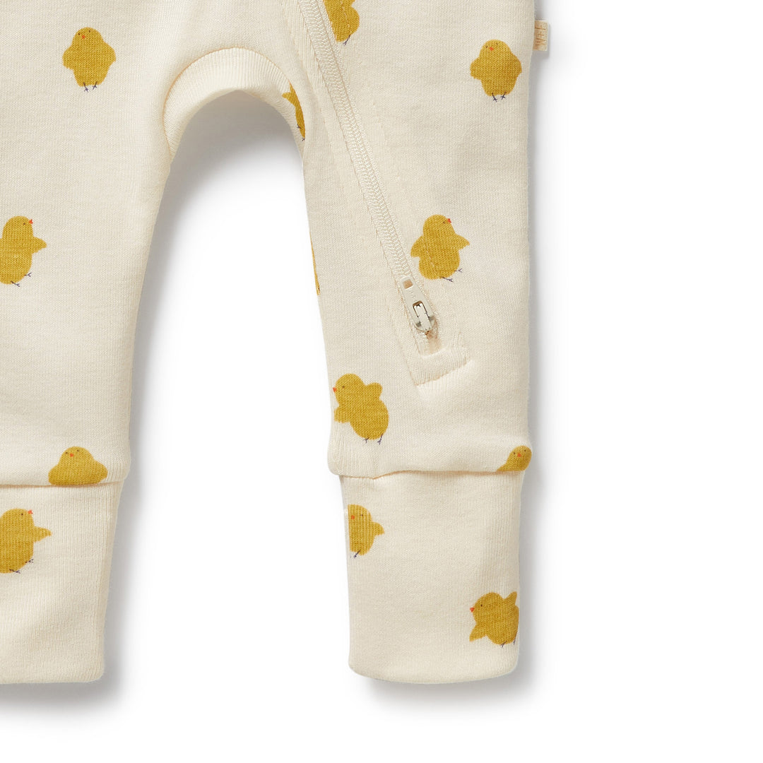 Wilson & Frenchy - Little Chick Organic Zipsuit With Feet