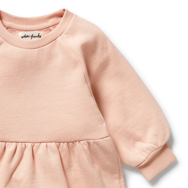 Wilson & Frenchy - Blush Pink Organic Terry Sweat Dress
