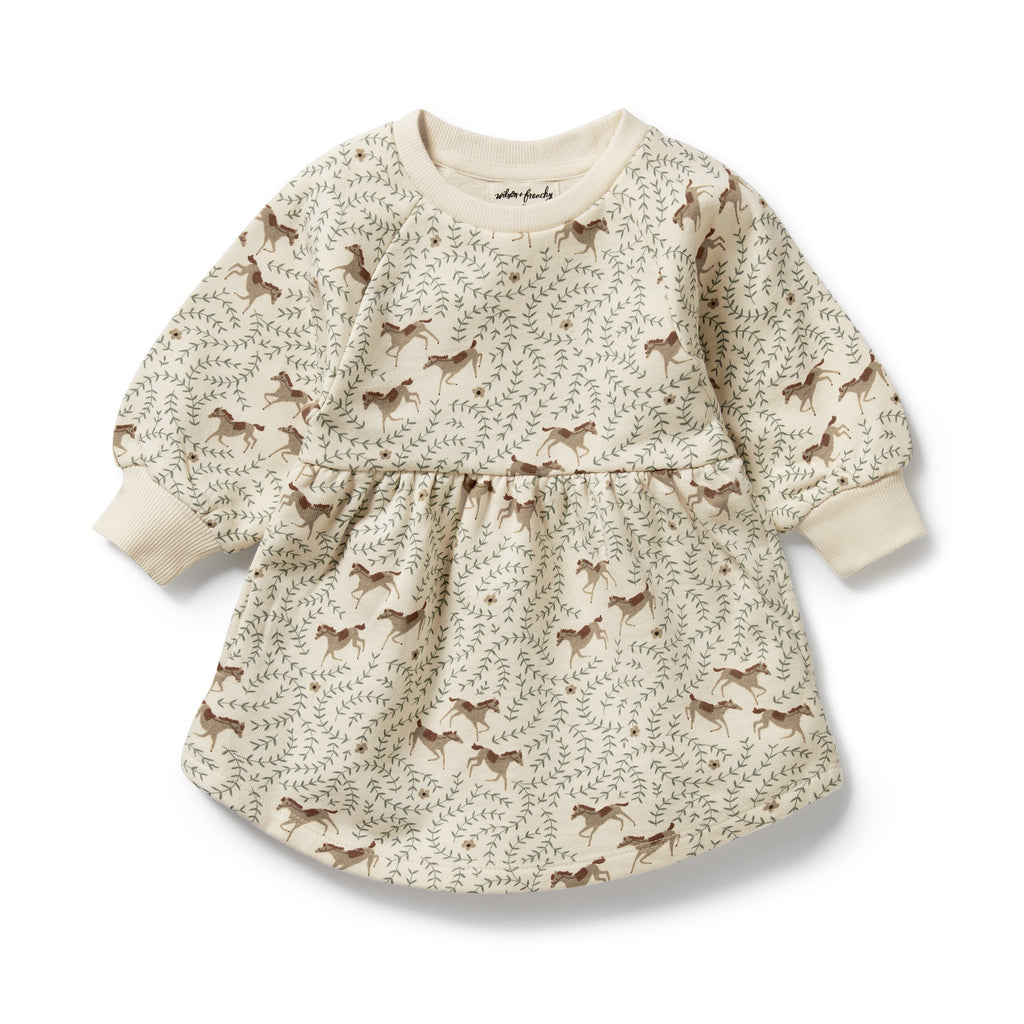Wilson & Frenchy - Trixie Horse Organic Terry Sweat Dress