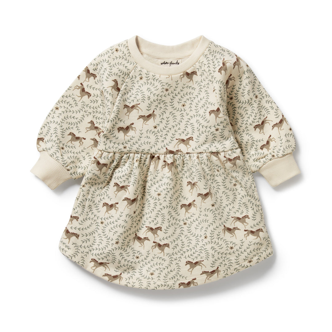 Wilson & Frenchy - Trixie Horse Organic Terry Sweat Dress