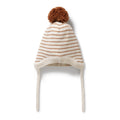 Cinnamon Stripe Organic Knitted Stripe Bonnet