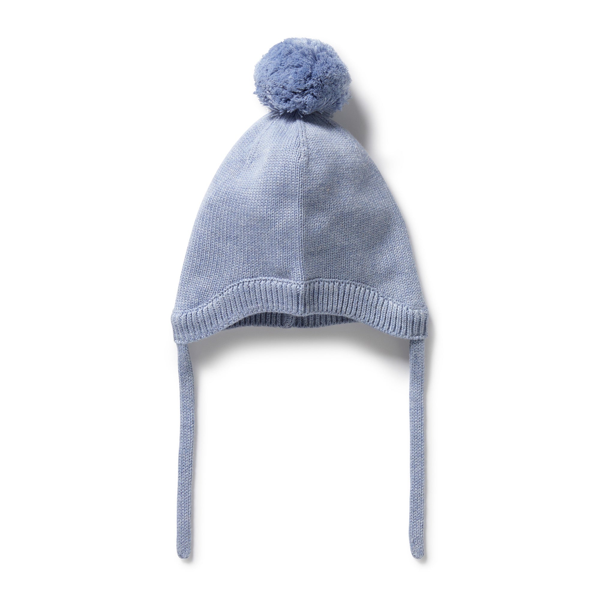 Wilson & Frenchy - Blue Speckle Organic Knitted Bonnet