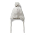 Grey Melange Organic Knitted Bonnet