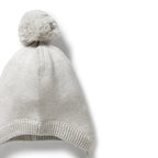 Wilson & Frenchy - Grey Melange Organic Knitted Bonnet
