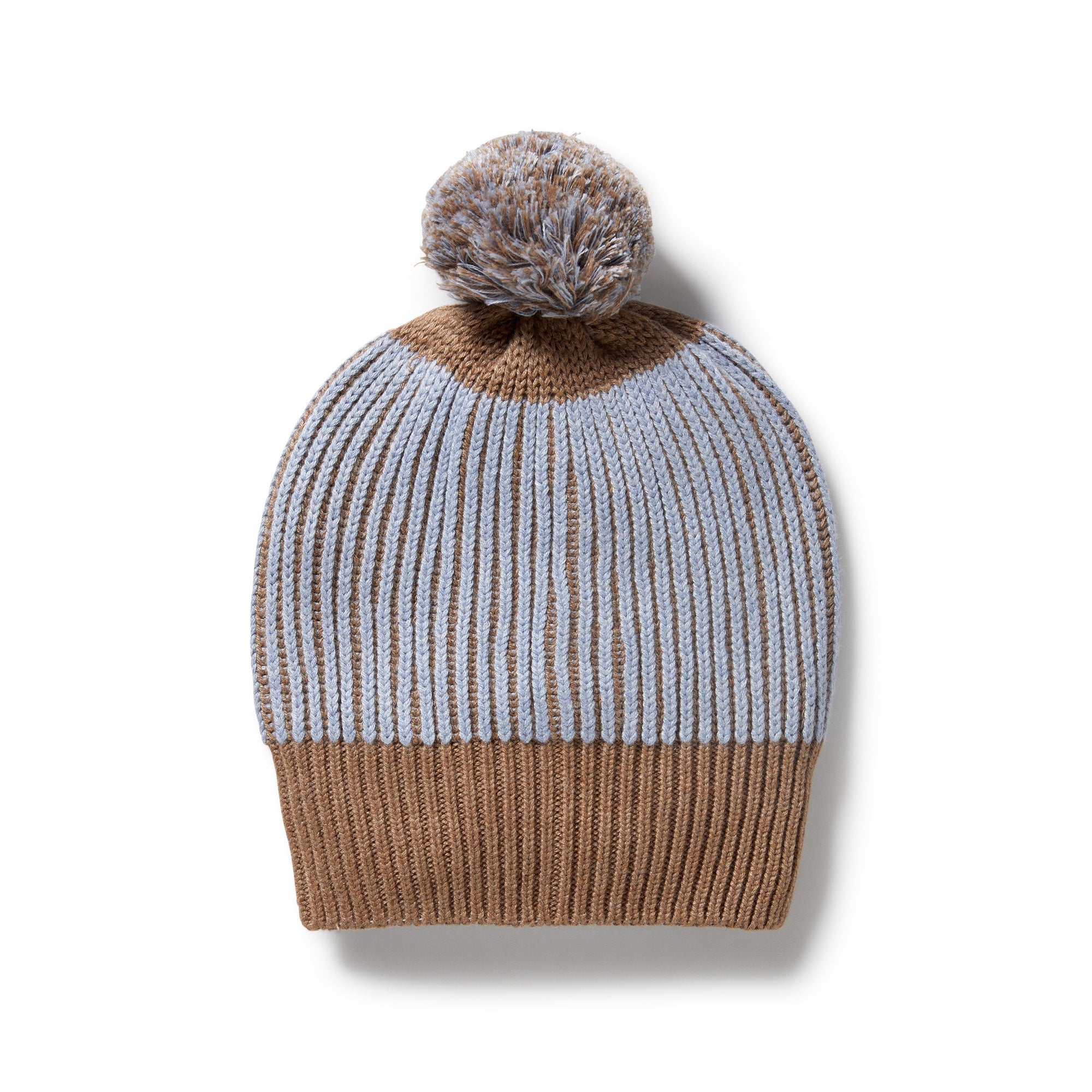 Wilson & Frenchy - Coco Blue Speckle Organic Knitted Ribbed Hat