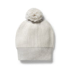 Wilson & Frenchy - Grey Melange and Oatmeal Organic Knitted Ribbed Hat