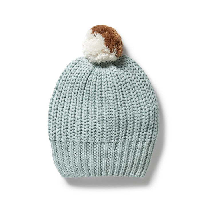Wilson & Frenchy - Duck Egg Organic Knitted Hat