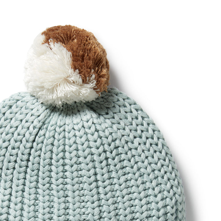 Wilson & Frenchy - Duck Egg Organic Knitted Hat