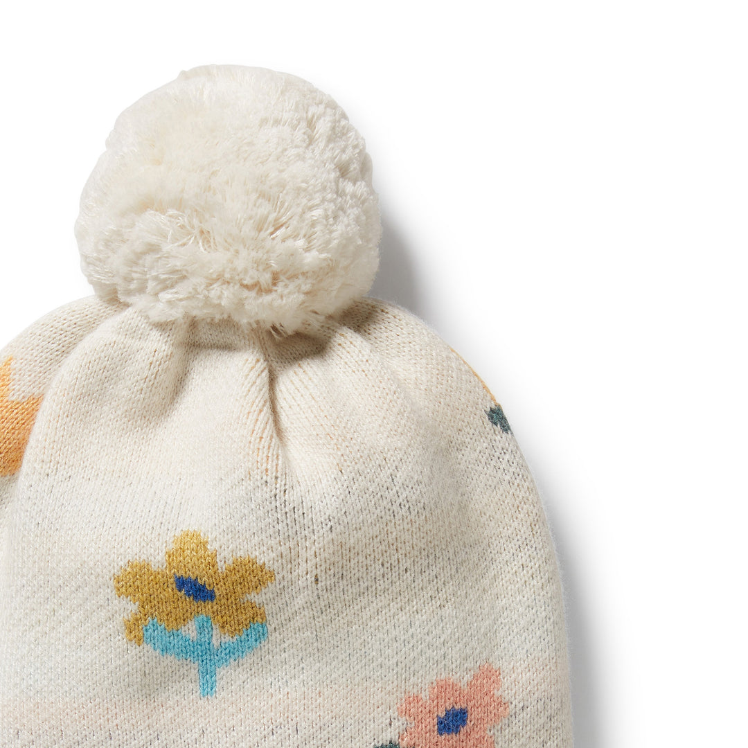 Wilson & Frenchy - Flower Pop Organic Knitted Jacquard Hat